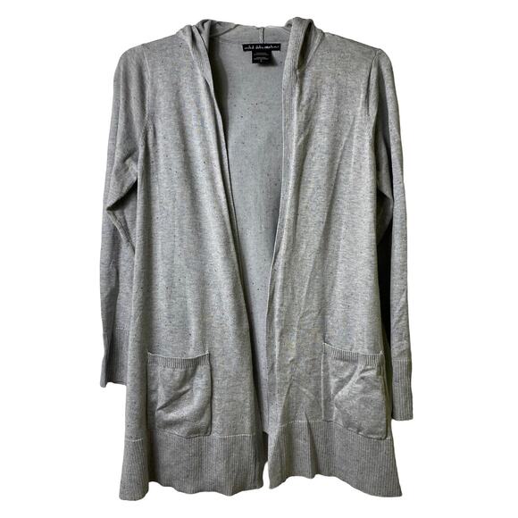 United States of Sweaters Hooded Longline Gray Cardigan Sz S (2450) - Picture 1 of 5